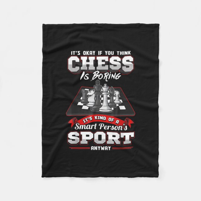 Schach Funny Quotes Spaß Redewendungen Fleecedecke (Vorderseite)