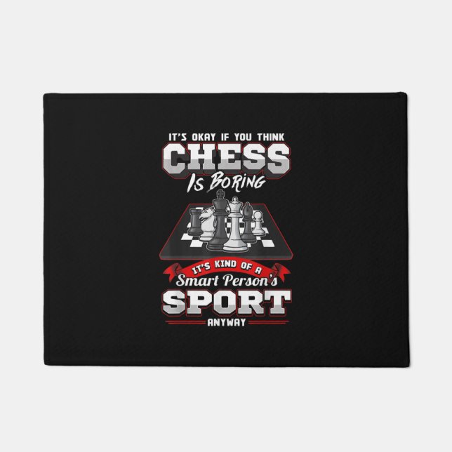 Schach Funny Quotes Spaß Redewendungen Fußmatte (Vorderseite)