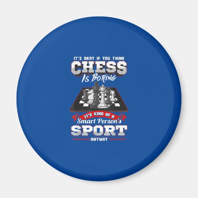 Schach Funny Quotes Spaß Redewendungen Magnet (Vorne)