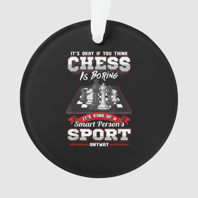 Schach Funny Quotes Spaß Redewendungen Ornament (Vorderseite)