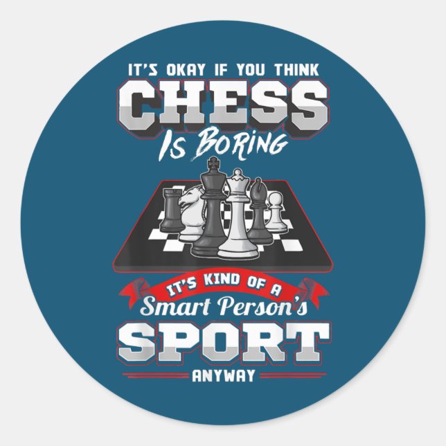 Schach Funny Quotes Spaß Redewendungen Runder Aufkleber (Vorderseite)