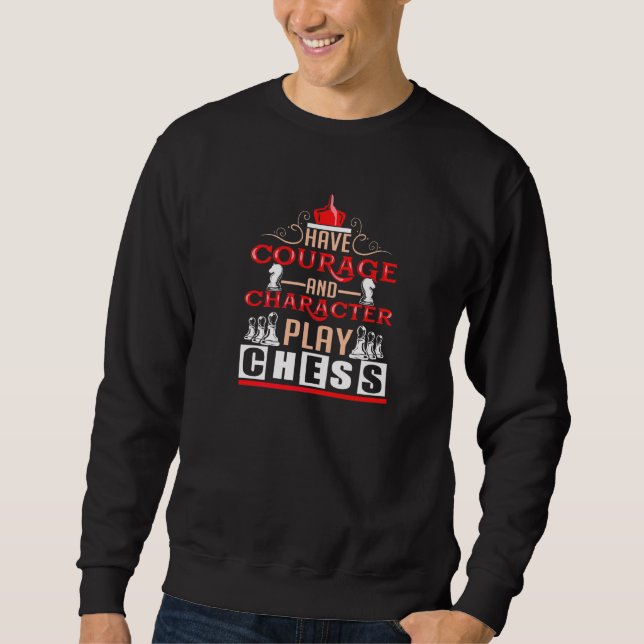 Schach für Schachspieler Sweatshirt (Vorderseite)