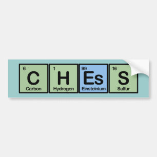 Schach gemacht von den Elementen Autoaufkleber