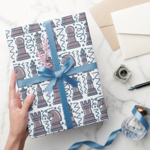Schach-Geschenkpapier, Schachbrett-Geschenkverpack Geschenkpapier