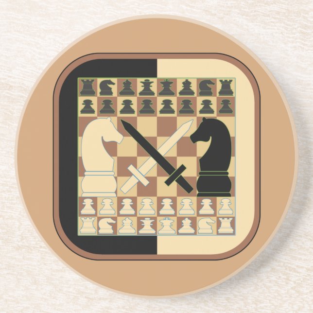 SCHACH GETRÄNKEUNTERSETZER (Vorne)