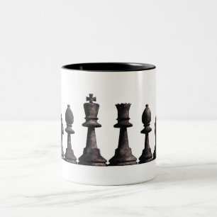 Schach-GrenzTasse Zweifarbige Tasse