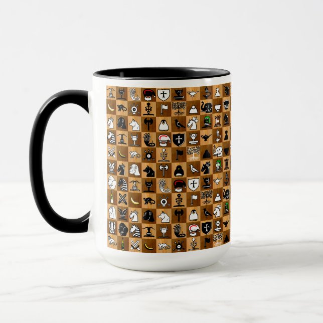 Schach-Handwerk Tasse (Links)