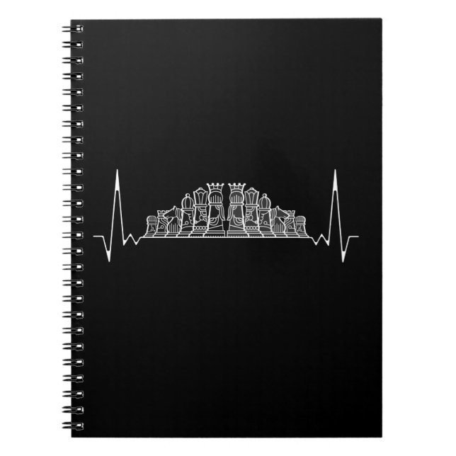 Schach Heartbeat Notizblock (Vorderseite)