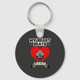 Schach Herz Pieces Strategie Spiel Liebe Passion Schlüsselanhänger