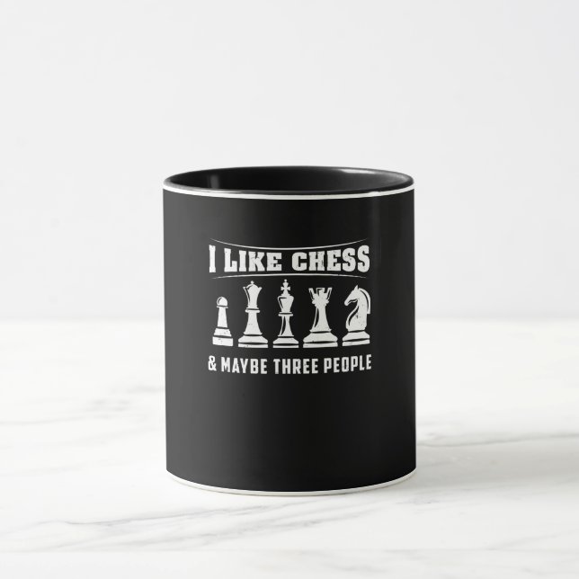 Schach - Ich mag Schach Tasse (Zentrum)