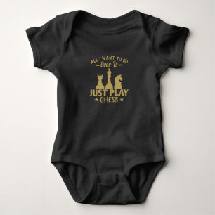Schach - Ich wollte nur Schach zu spielen Baby Strampler