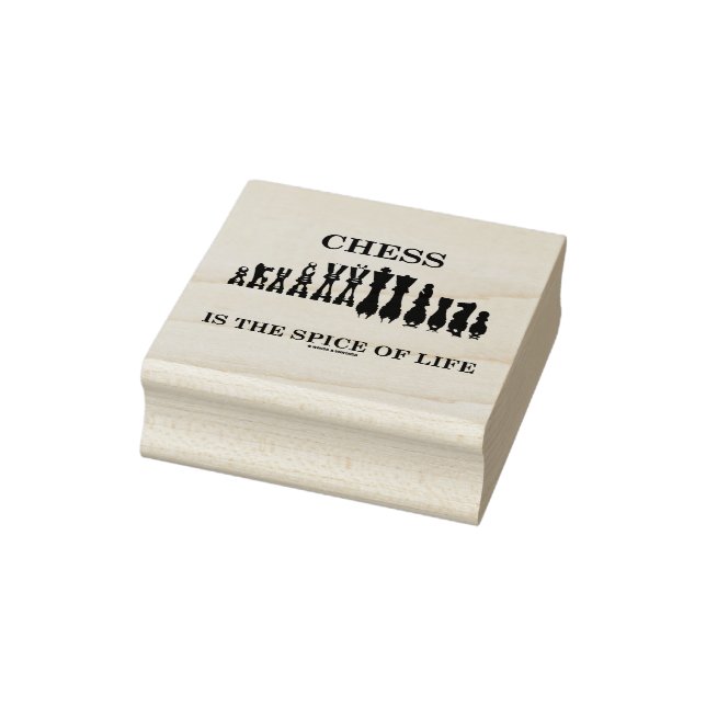 Schach ist der Gewürz des Schach-Set Stückchen Spa Gummistempel (Stempel)