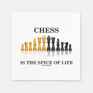 Schach ist der Gewürz des Schach-Set Stückchen Spa Serviette