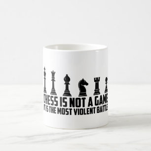Schach ist kein Spiel, es ist eine Schlacht Kaffeetasse