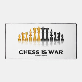 Schach ist kriegsreflektierendes Schach Set Stücke Schreibtischunterlage