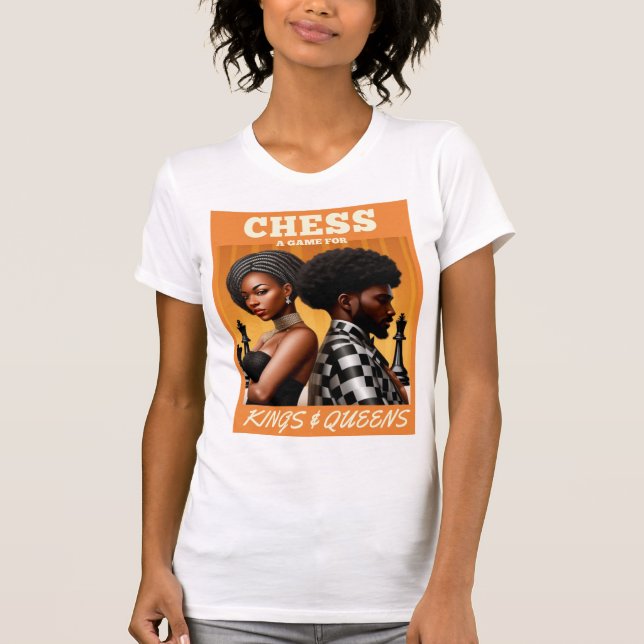Schach ist Leben - Könige & Königinnen T-Shirt (Vorderseite)
