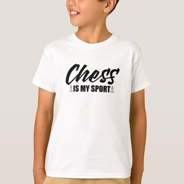 Schach ist mein Sport T-Shirt (Vorderseite)