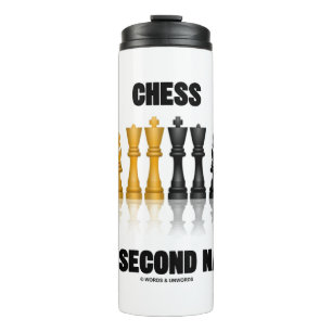 Schach ist mein zweites, reflektierendes Schach-Se Thermosbecher
