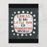 Schach ist meine kleine Postkarte