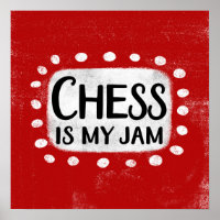 Schach ist meine Marmelade Poster Wall Art