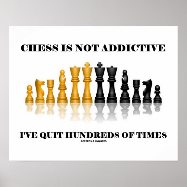 Schach ist nicht zufällig, ich habe hunderte Male  Poster (Vorne)
