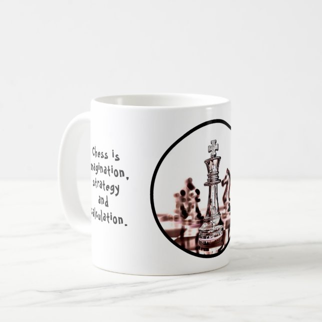 Schach Kaffeetasse (Vorderseite Links)