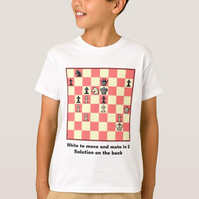Schach-Kamerad in 2 Puzzlespiel #4 T-Shirt (Vorderseite)