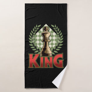 Schach King Badehandtuch