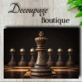 Schach King Decoupage Seidenpapier