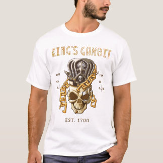 Schach-King-Gambit Est 1700 Bewegungen 1.e4 e5 2.f T-Shirt