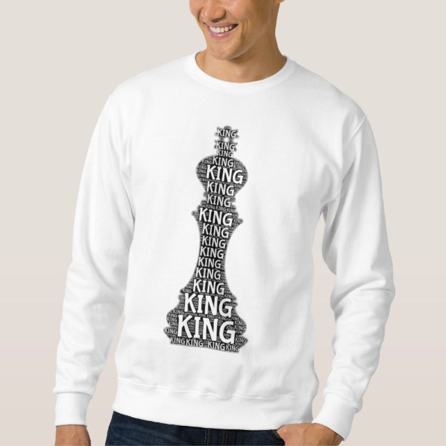 Schach King Word Picture Sweatshirt (Vorderseite)