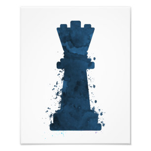 Schach-Königin-Kunst Fotodruck