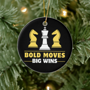 Schach - Kühn Züge, große Siege Keramik Ornament