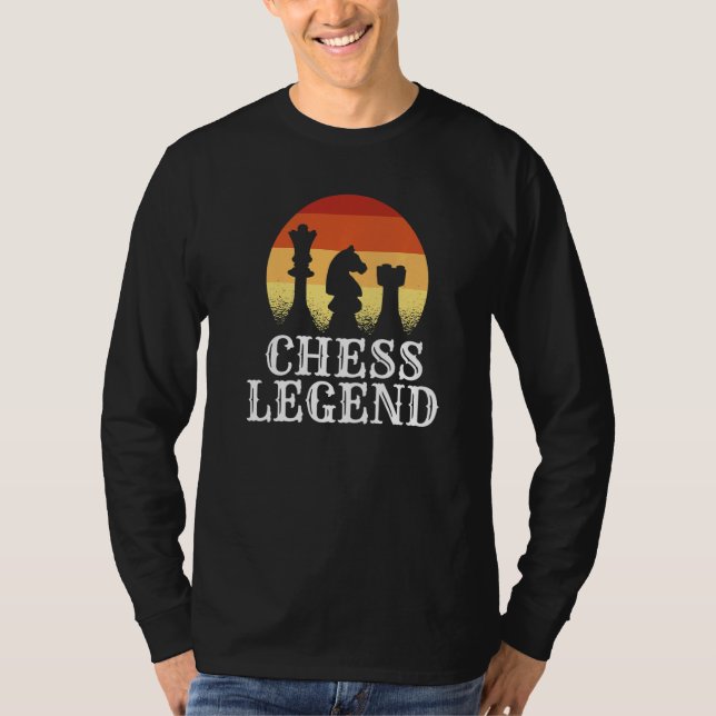 Schach-Legende Schachpartie Schach T-Shirt (Vorderseite)