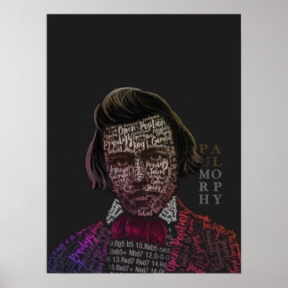 Schach Legends: Paul Morphy Poster