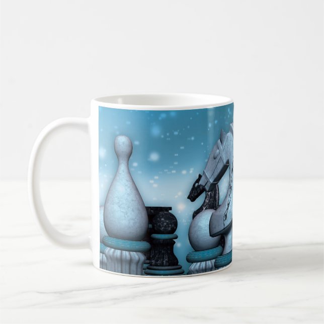 Schach-Liebhaber-Geschenk-Tasse Kaffeetasse (Links)