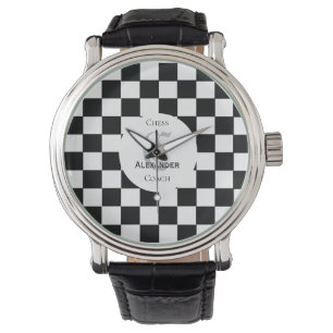 Schach-Lover-Individuelle Name Armbanduhr