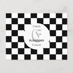 Schach-Lover-Individuelle Name Postkarte
