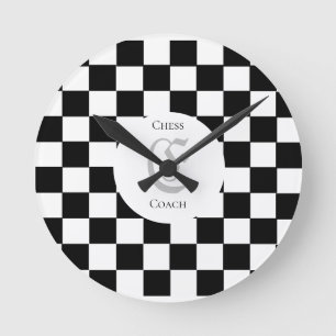Schach-Lover-Individuelle Name Runde Wanduhr
