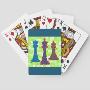 Schach Lover Queen King Bishop Chess Spielkarten