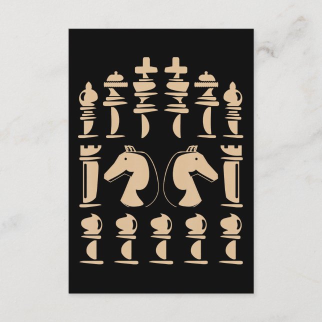 Schach:Lover | Ritterschachschach Begleitkarte (Vorderseite)