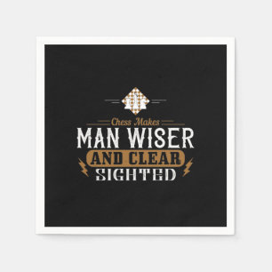 Schach macht den Menschen weiser und klar Serviette