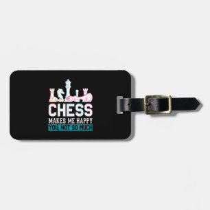 Schach macht mich glücklich, Spaß ein lustiges Ges Gepäckanhänger