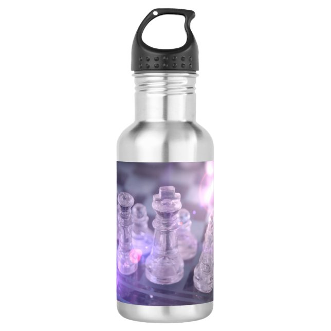 Schach-Meister Edelstahlflasche (Vorderseite)