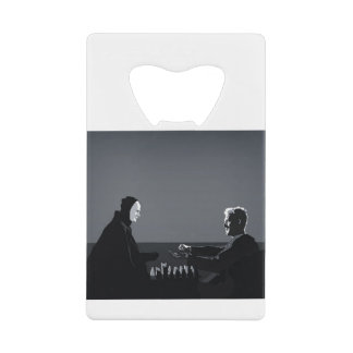 Schach mit dem Tod spielen Geldbeutel Flaschenöffner