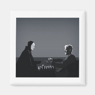 Schach mit dem Tod spielen Magnet