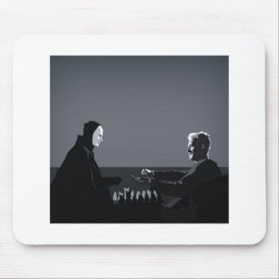 Schach mit dem Tod spielen Mousepad
