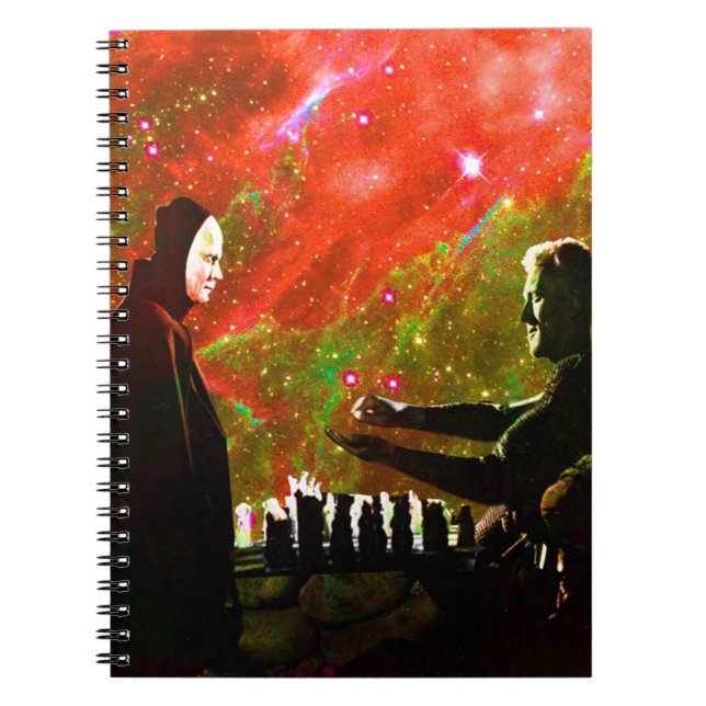 Schach mit dem Tod spielen Notizblock (Vorderseite)