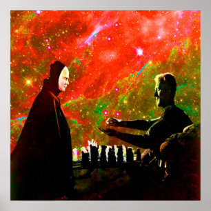 Schach mit dem Tod spielen Poster