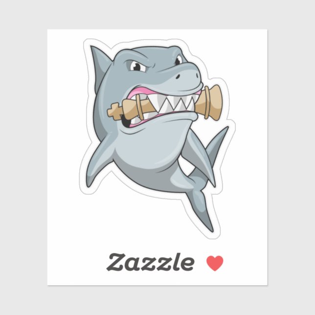 Schach mit Schachstück King Aufkleber (Blatt)